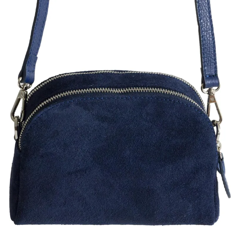 Navy blue suede shop handbags uk